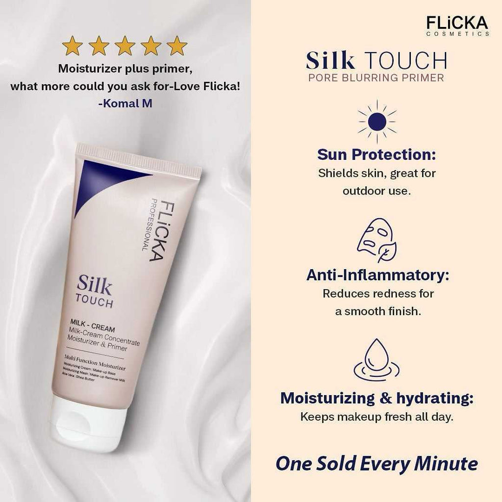 Flicka Silk Touch Face Moisturizer & Primer | Hydrating, Lightweight, Pore-Minimizing - Link Lift Shop