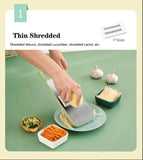 5in1 Vegetable Cutter Stainless Steel Multifunctional Grater For Vegetables Slicers Shredders Peeler (random Color) - Link Lift Shop