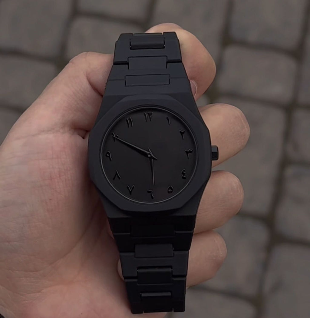 Arabic Aura Stylish Slim Business Watch with Arabic Numeric Dial - Link Lift Shop